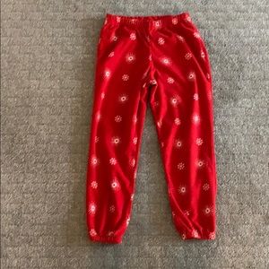 red pj pants